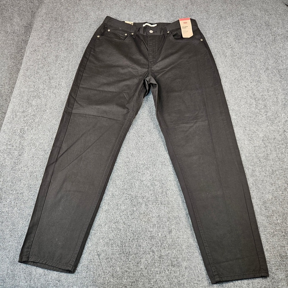 Levis 80s Mom Jeans Womens 33x30 Black High Rise Tapered Relaxed Fit A3506-0321